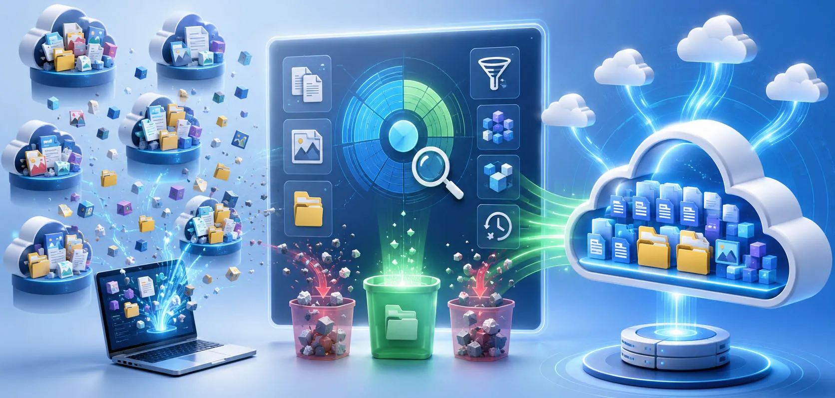 Cleaning Up Before You Back Up: Air Cloud Analyzer Meets Air Cluster