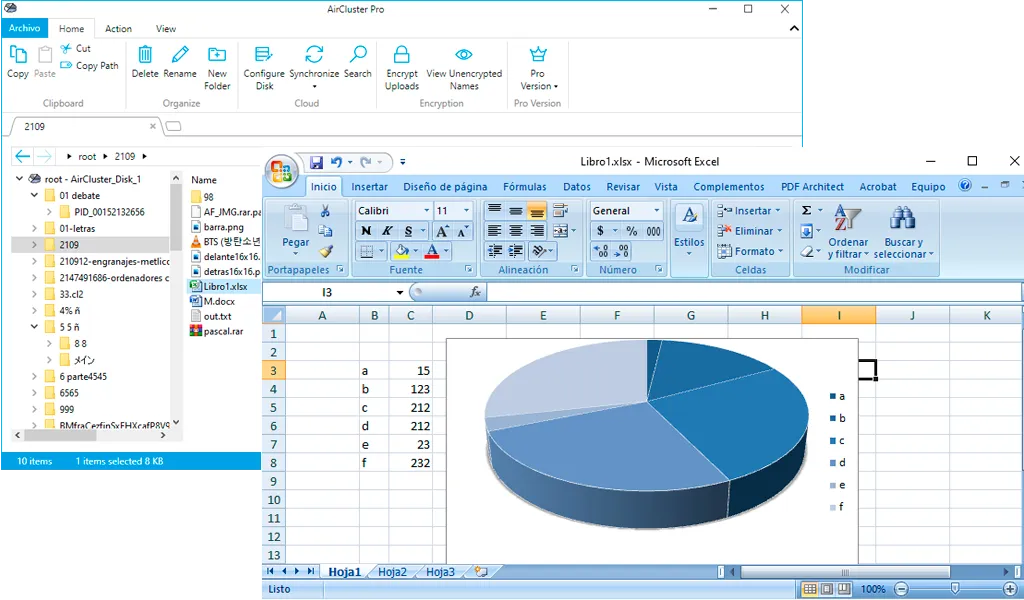 Work with your Microsoft Excel files and store them in the cloud