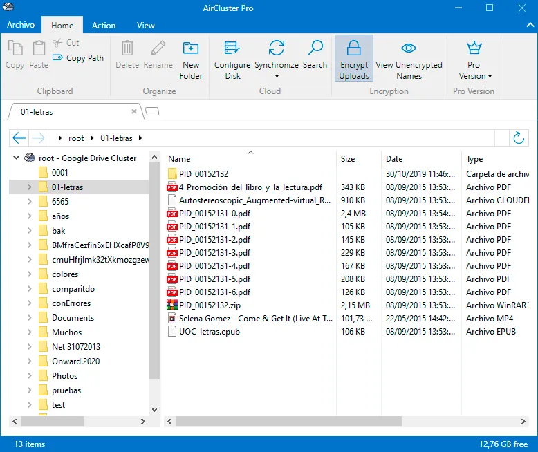 Cómo encriptar archivos al subirlos a la nube con Air Cluster