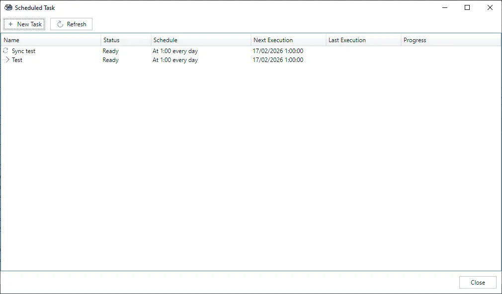 Access the Integrated Task Scheduler in Air Cluster