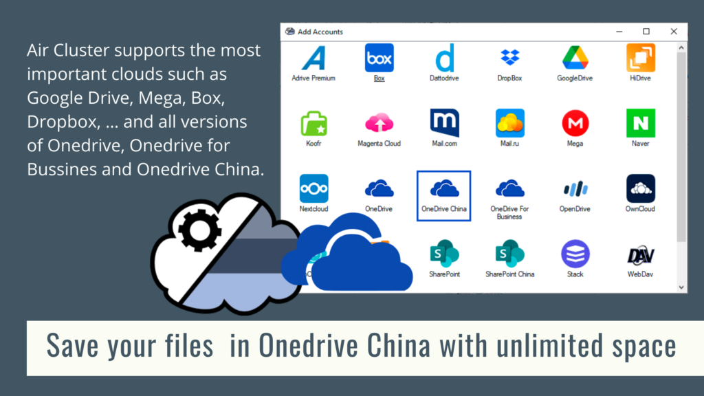 Save your files in Onedrive China with unlimited space