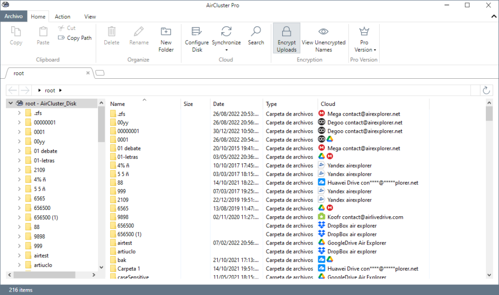 Upload all your files from your hard drive