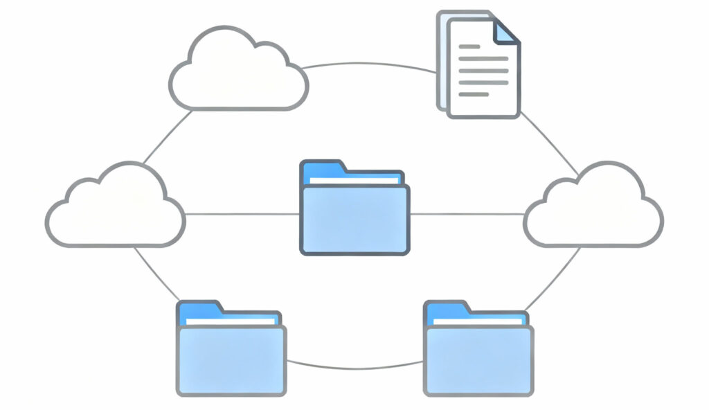 File organization across clouds