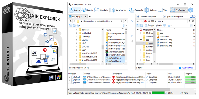Air Cluster vs Air Explorer, diferencias y ventajas