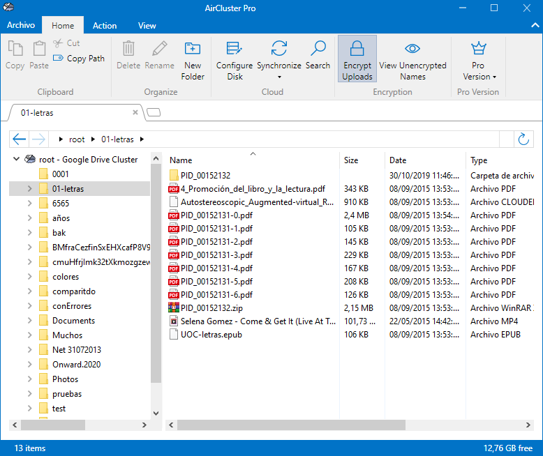 Cómo encriptar archivos al subirlos a la nube con Air Cluster