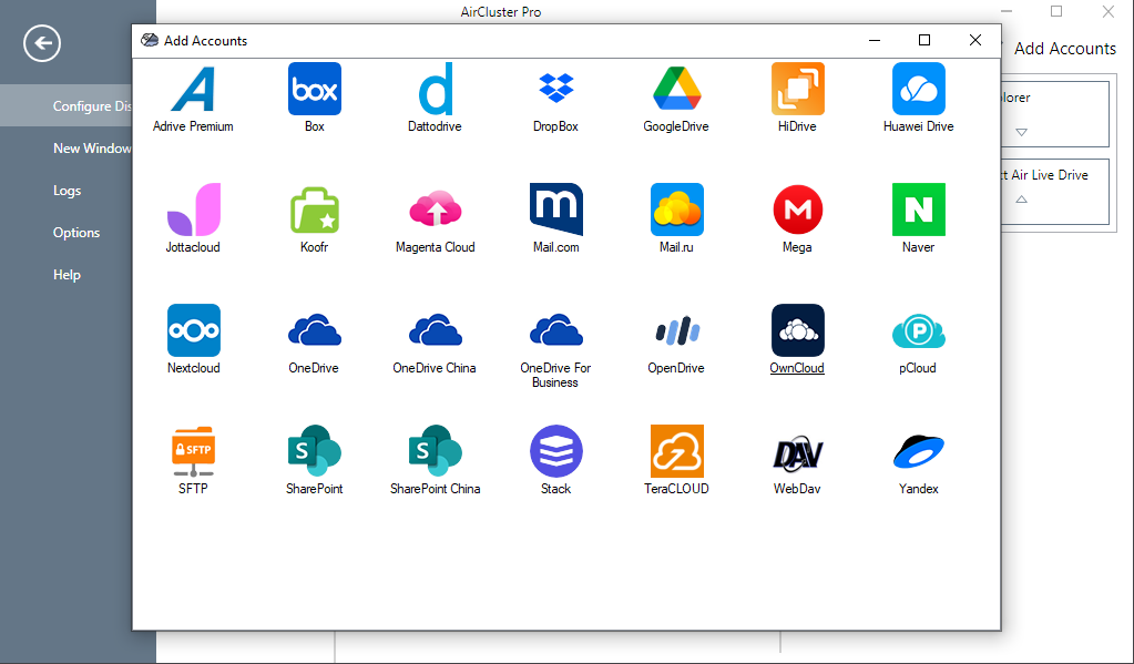 añade Google Drive y OneDrive a Air Cluster