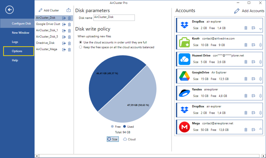 Añade tus nubes a Air Cluster y configura tu cluster