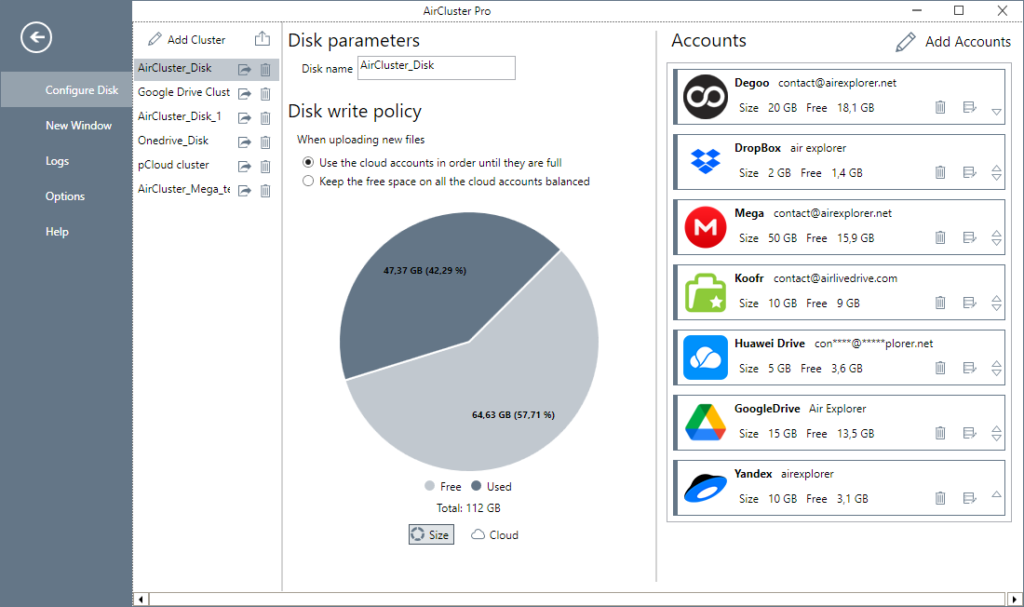 Añade tus nubes y crea un cluster en Air Cluster