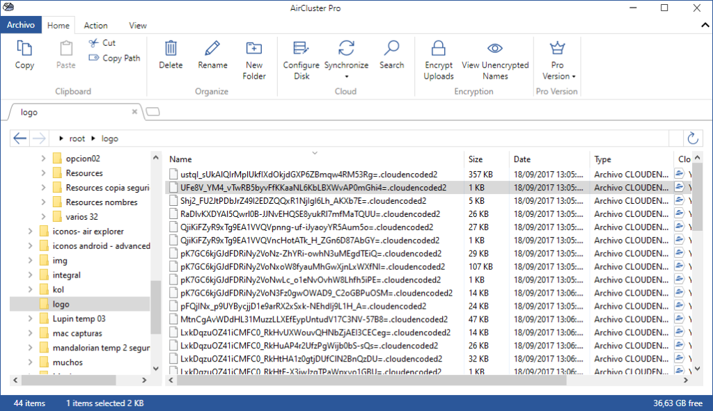 Sincronización encriptada para guardar archivos en la nube